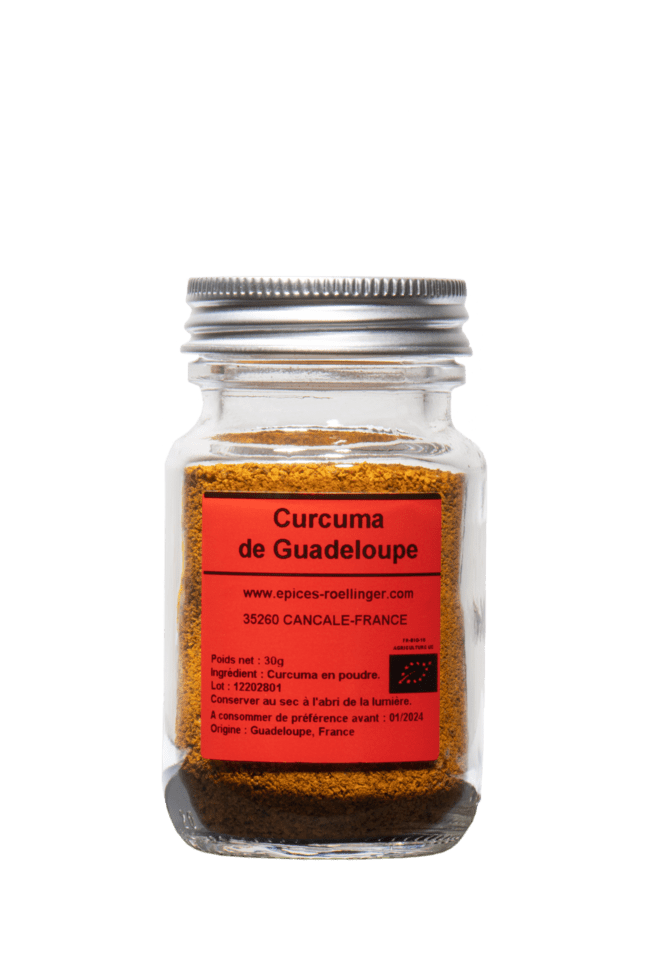 Photo du flacon du curcuma de Guadeloupe